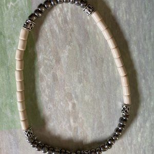 Ivory Boho Beach Beaded Stretch Anklet Retro